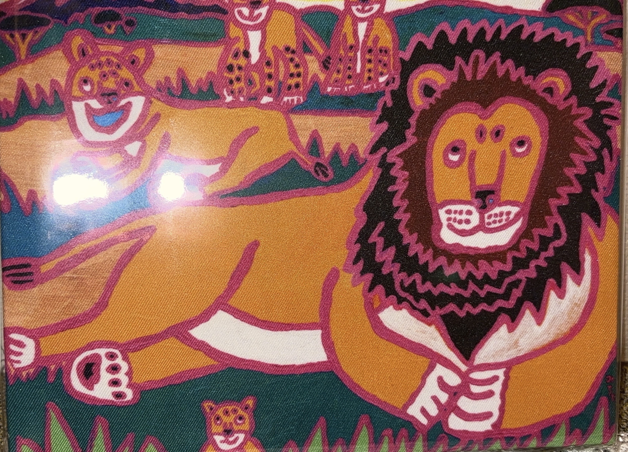 原画【ライオン】 ライオンの隠れ家 インパクトのある絵 - 画家 太田宏介｜公式ホームページ